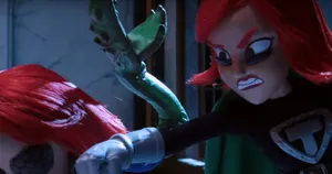 Lex Lightning Delivering A Powerful Punch In Supermansion Wallpaper