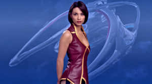 Lexa Doig Sci Fi Character Pose Wallpaper