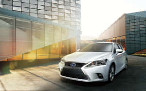 Lexus Ct 200h Hybrid Luxury Hatchback In Silver Wallpaper