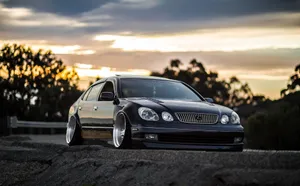 Lexus Gs Luxury Sedan In Action Wallpaper