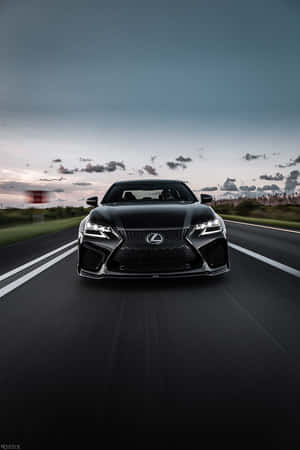Lexus Gs Luxury Sports Sedan In Cityscape Wallpaper