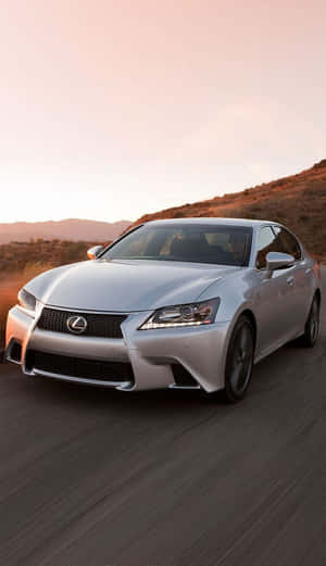 Lexus Gs Luxury Sports Sedan In Sapphire Blue Wallpaper