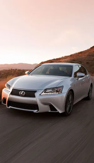 Lexus Gs Luxury Sports Sedan In Sapphire Blue Wallpaper