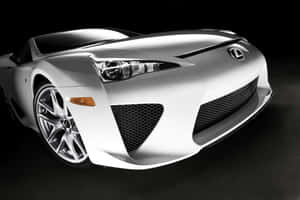Lexus Lfa: A Luxury Supercar In Action Wallpaper