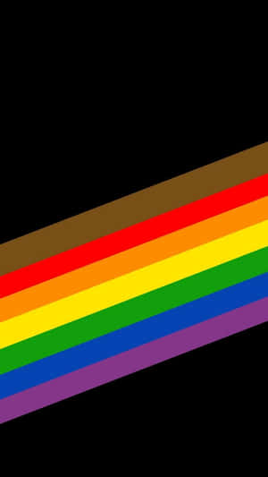 Lgbt Pride Rainbow In Diagonal Iphone Wallpaper