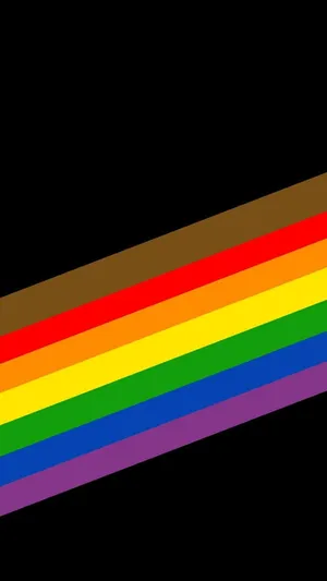 Lgbt Pride Rainbow In Diagonal Iphone Wallpaper