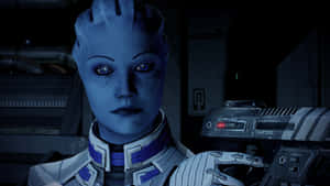 Liara T'soni - A Powerful Asari Biologist And Telepath Wallpaper