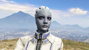 Liara T'soni In An Intense Moment Wallpaper