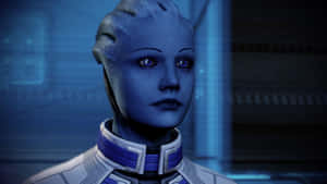 Liara T'soni - Intense Gaze In The Galaxy Wallpaper