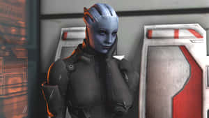 Liara T'soni, The Asari Scientist From The Mass Effect Series Wallpaper