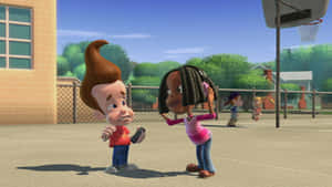 Libby With Jimmy Neutron Boy Genius Wallpaper