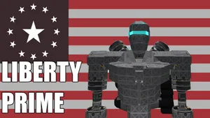 Liberty Prime In Action Wallpaper