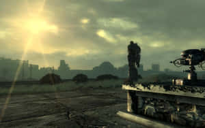 Liberty Prime In Action Wallpaper