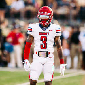 Liberty University Football Player Number3 Wallpaper