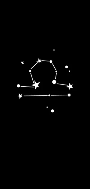 Libra Zodiac Black And White Wallpaper