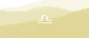 Libra Zodiac Pastel Yellow Wallpaper