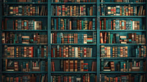 Library Bookshelf Abundance.jpg Wallpaper