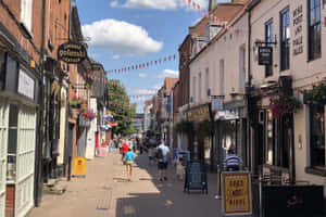 Lichfield Historic Market Street Wallpaper