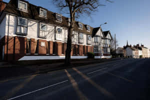 Lichfield Street View Tudor Architecture Wallpaper