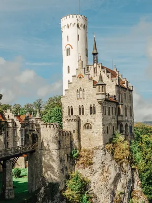 Lichtenstein Castle Close-up Wallpaper