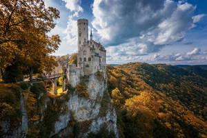 Lichtenstein Castle Golden Hour Wallpaper