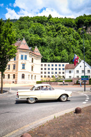 Liechtenstein Buildings And Trees Wallpaper