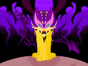 Liepard Art With Purple Figures Wallpaper