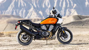 Lifan Adventure Motorcycle Desert Backdrop Wallpaper