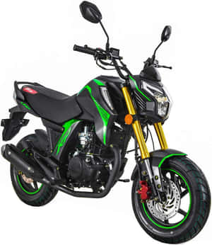 Lifan Motorcycle Black Green Design Wallpaper