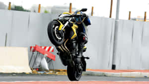 Lifan Motorcycle Wheelie Stunt Wallpaper