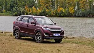 Lifan Myway S U V Near Riverbank Wallpaper