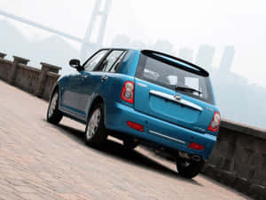 Lifan320 Compact Car Bridge Background Wallpaper