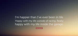 Life Happiness Quote Sunset Background Wallpaper