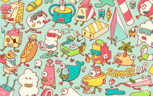 Life Is Kawaii With This Vibrant Pastel Laptop! Wallpaper