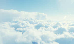 Light Blue Aesthetic Clouds Laptop Wallpaper