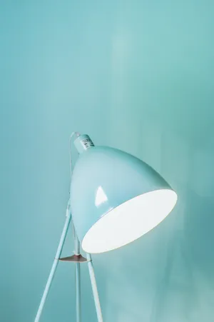 Light Blue Aesthetic Standing Lamp Wallpaper