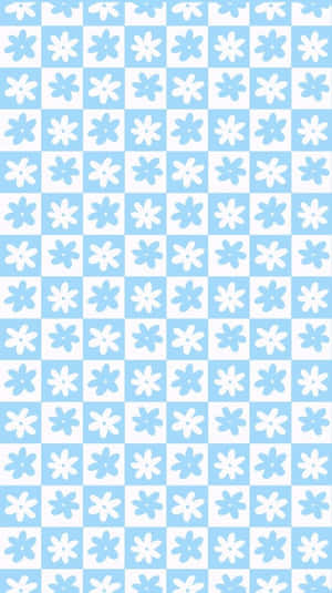 Light Blue Floral Pattern Background Wallpaper