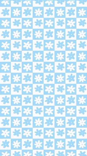 Light Blue Floral Pattern Background Wallpaper