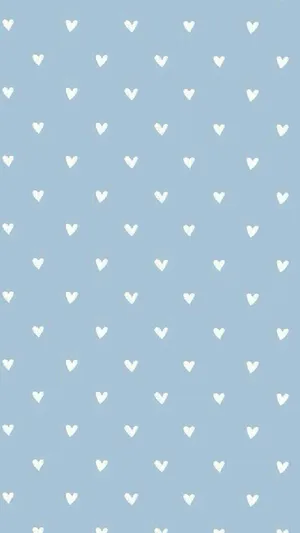 Light Blue Heart Pattern Background Wallpaper