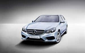 Light Blue Mercedes Benz Clase E Wallpaper