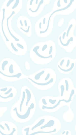 Light Blue Preppy Paisley Pattern Wallpaper