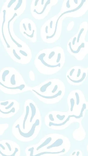 Light Blue Preppy Paisley Pattern Wallpaper