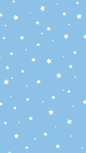 Light Blue Star Pattern Background Wallpaper