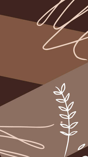 Light Brown Abstract Aesthetic Wallpaper