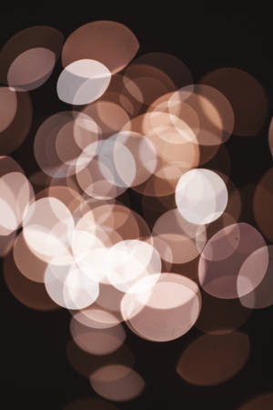 Light Brown Bokeh Lights Wallpaper