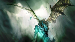 Light Dragon Digital Art Wallpaper