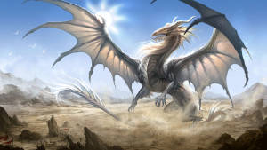 Light Dragon Rock Mountain Wallpaper