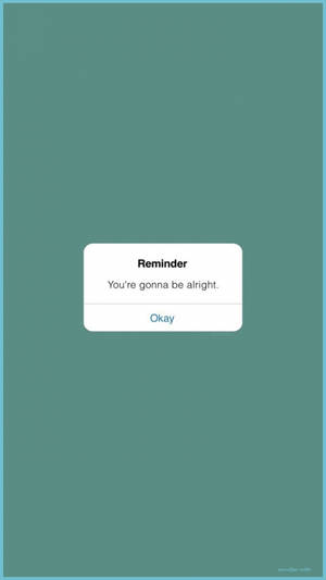 Light Green Aesthetic Reminder Wallpaper