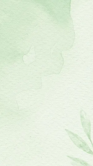 Light Green Aesthetic Soft Watercolor Wallpaper