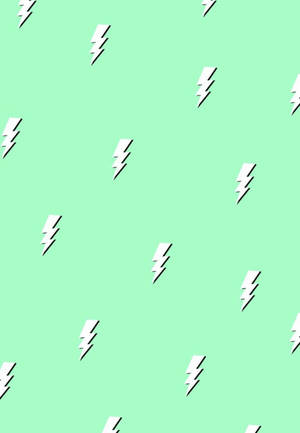 Light Green Aesthetic Thunderbolts Wallpaper